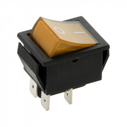 Διακόπτης με λαμπακι ΟN-OFF 250V 15A Πορτοκαλί