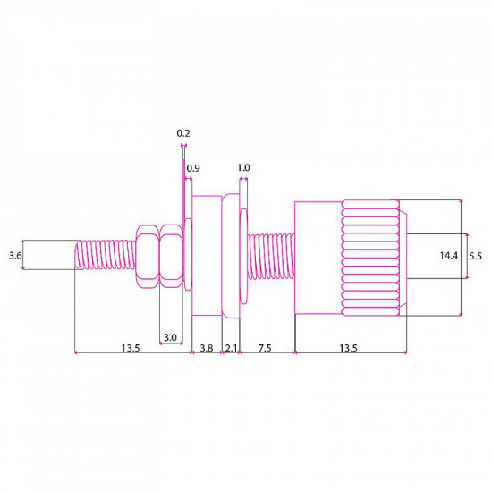 Μπόρνα Κόκκινη 14.4mm