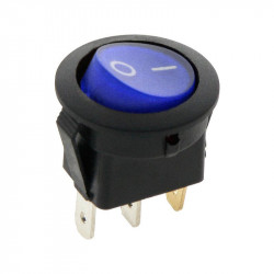 Διακόπτης ON-OFF με λαμπάκι 6A 250V/125V 10A Μπλε