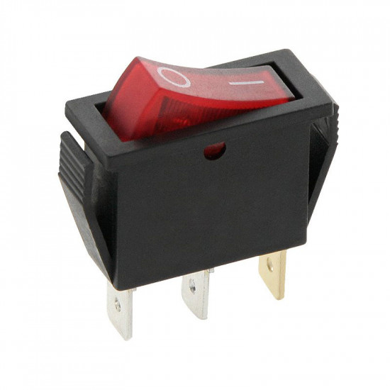 Διακόπτης ON-OFF με λαμπάκι Κόκκινος 20A 12V