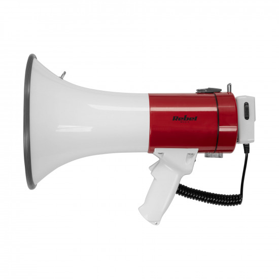 Τηλεβόας με Μικρόφωνο Χειρός 25W Κόκκινος-Λευκός