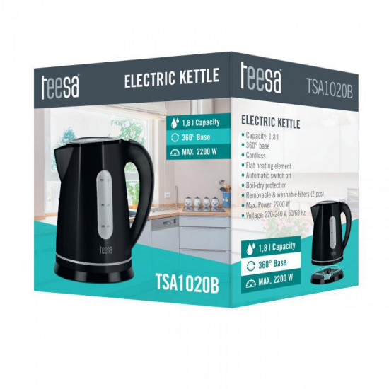 Ηλεκτρικός Βραστήρας TEESA 1.8L Μαύρος
