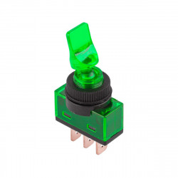 Διακόπτης ON-OFF με λαμπάκι 20A 12VDC Πράσινος