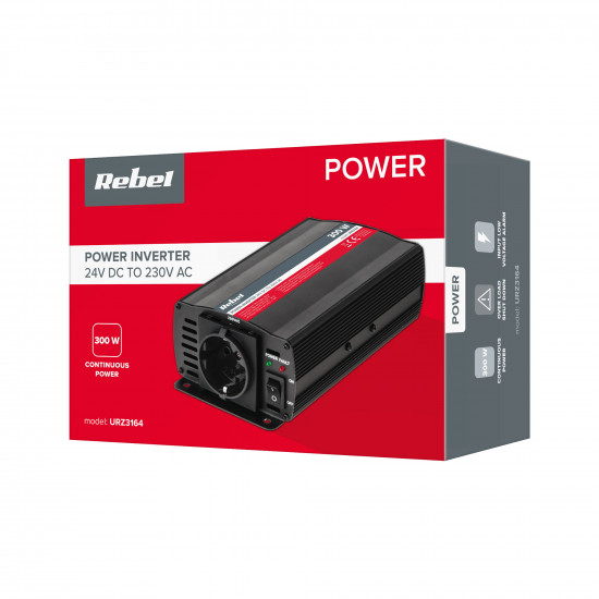 Inverter 24V σε AC 220V 300W REBEL