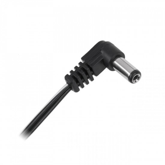 Υποδοχή καλωδίου + γωνιακό βύσμα DC 2,1x5,5mm