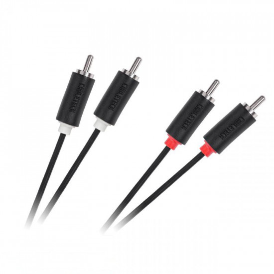 Καλώδιο 2xRCA - 2xRCA 1m Cabletech