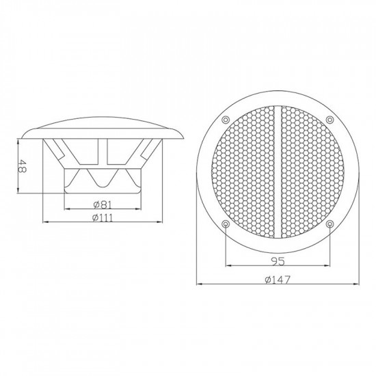 Ηχείο Marine 135mm 50W / 8ohm
