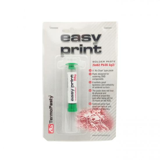 Πάστα κολλησης για SMD 20g Sn62-Pb36-Ag2