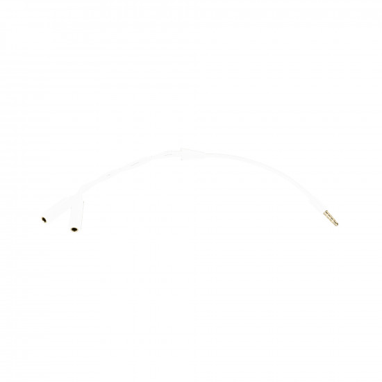 Splitter 3.5mm σε 2x 3.5mm μικρόφωνο-ακουστικά M/F λευκό