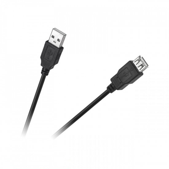 Προέκταση USB A/A M/F 3m Μαύρο Cabletech