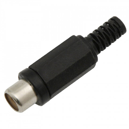 Φις RCA Θηλυκό Πλαστικό Μαύρο