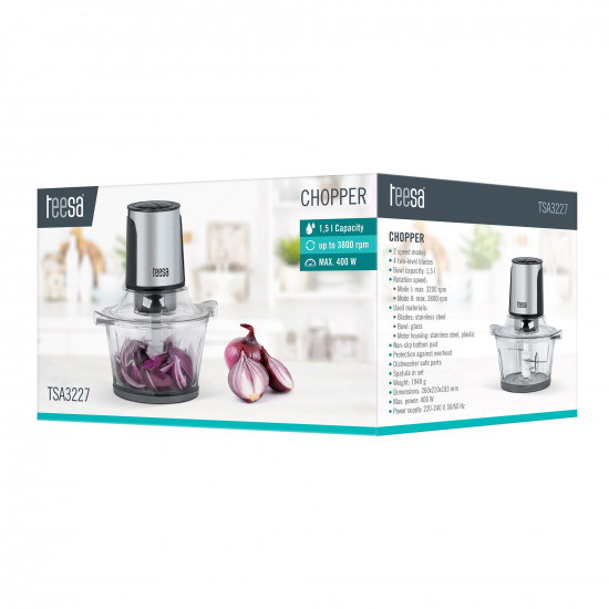 Μπλέντερ TEESA με Μπολ 1.5L 400W