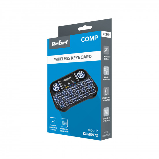 Ασύρματο πληκτρολόγιο Rebel Mini Q5 Smart TV BOX