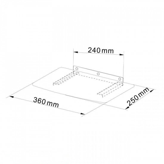 Βάση Τοίχου για DVD / Blu-ray / Αποκωδικοποιητές 10kg