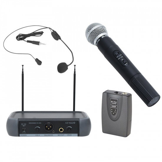 Ασύρματο Σύστημα Μικροφώνου BLOW Διπλό PRM903