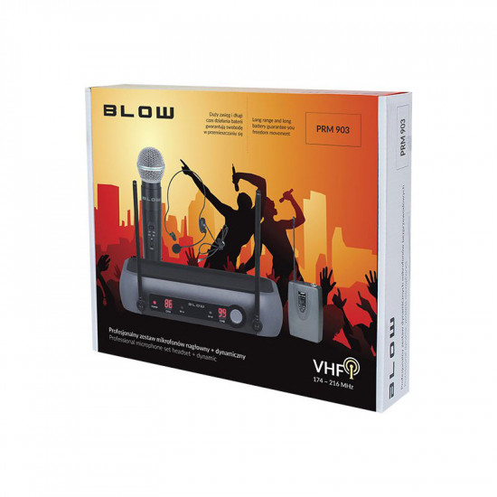 Ασύρματο Σύστημα Μικροφώνου BLOW Διπλό PRM903