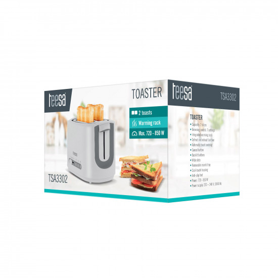 Φρυγανιέρα TEESA 850W Λευκή