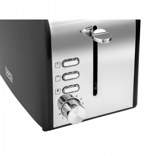 Φρυγανιερα Teesa 850W Μαυρη Stainless steel