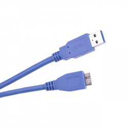 Καλώδιο USB 3.0 A/MicroB M/M 1.8m Μπλε