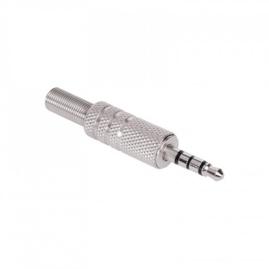 JACK plug 3.5 METAL four-point