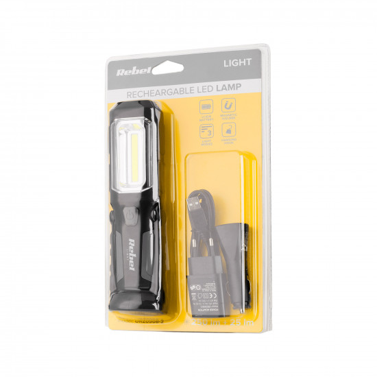 Φωτιστικό εργαστηρίου με φορτιστή δικτύου και αυτοκινήτου Rebel