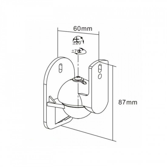 Βάση τοίχου μεγαφώνου 3,5kg