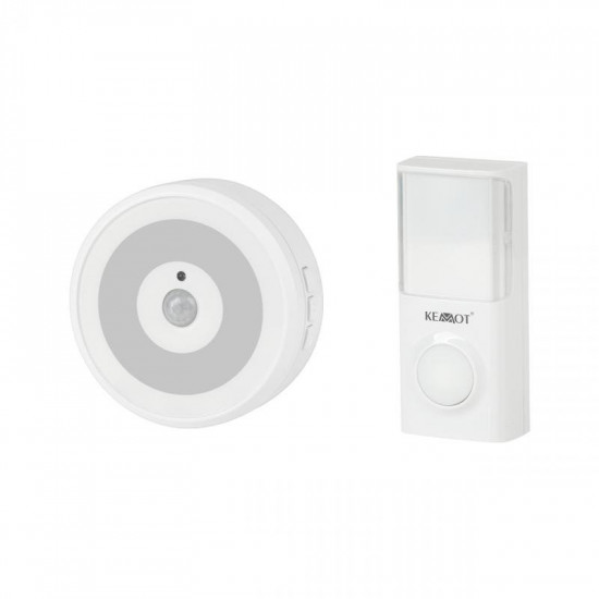 Ασύρματο κουδούνι με νυχτερινή λειτουργία IP44 KEMOT