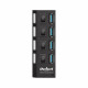 USB 3.0 Hub 4 Ports με Διακόπτη REBEL
