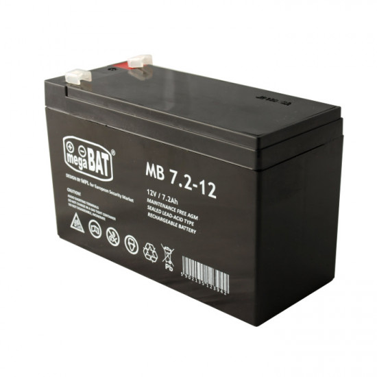 Μπαταρία μολύβδου κλειστού τύπου 12V 7.2Ah F1 (4.75x0.8mm)