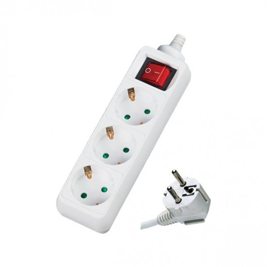 Πολύπριζο με διακόπτη 3 θέσεων 3x1,5mm DMPRO Power