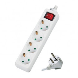 Πολύπριζο με διακόπτη 4 θέσεων 3x1,5mm DMPRO Power