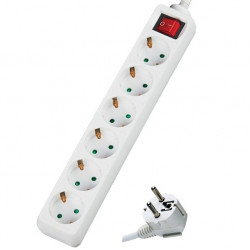 Πολύπριζο με διακόπτη 6 θέσεων 3x1,5mm DMPRO Power