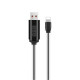 Καλωδιο USB - Lightning με Οθονη 1.2m HOCO U29 Λευκό