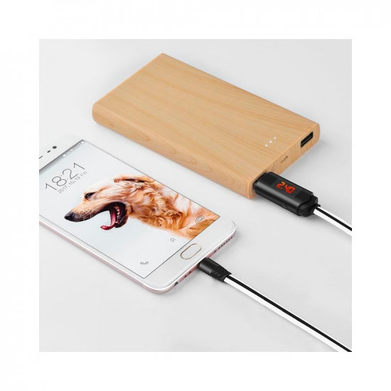 Καλωδιο USB - Lightning με Οθονη 1.2m HOCO U29 Λευκό