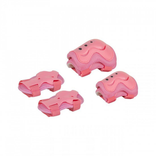 Παιδικό σετ προστατευτικών για ποδήλατο ροζ