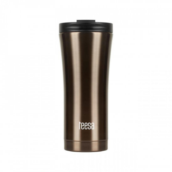 Θερμός ποτήρι TEESA 500ml σκούρο καφέ