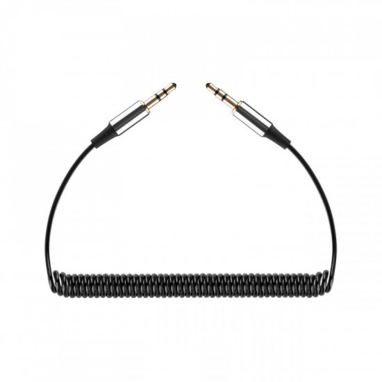 Καλώδιο jack 3.5mm - 3.5mm σπιράλ 1m REBEL