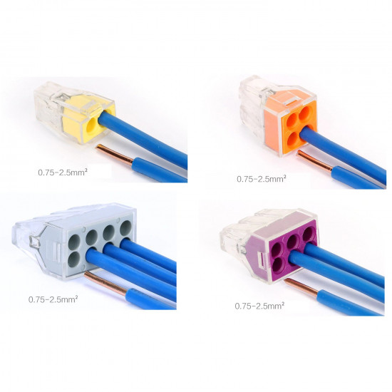 Σετ τερματικά καλωδίων 2P/4P/6P/8P  0.75 - 2.5mm2 (40 τμχ)