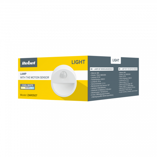 Νυχτερινή λάμπα με αισθητήρα κίνησης REBEL