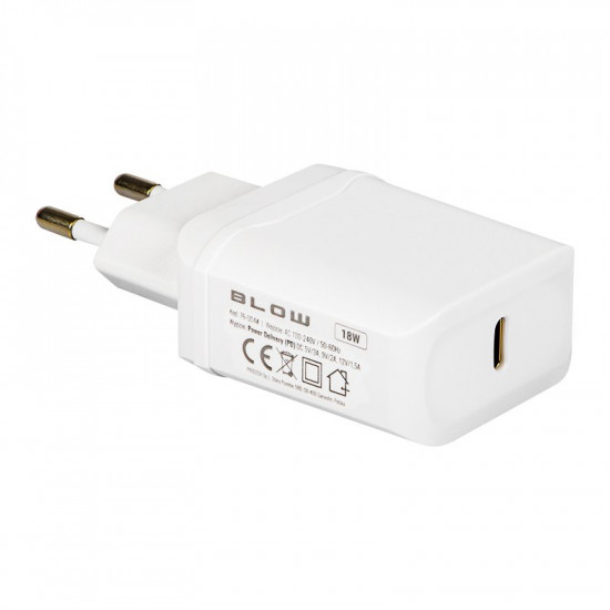 Φορτιστής με υποδοχή USB-C PD3.0 18W BLOW