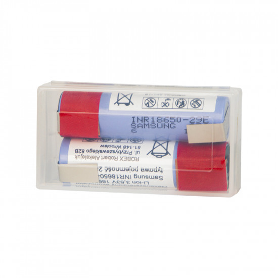 Μπαταρίες 18650 ιόντων λιθίου 2750mAh με λαμάκι (2 τμχ)