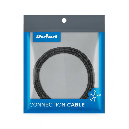 Καλώδιο 3σε1 USB σε microUSB, USB type C, Lightning 1m REBEL