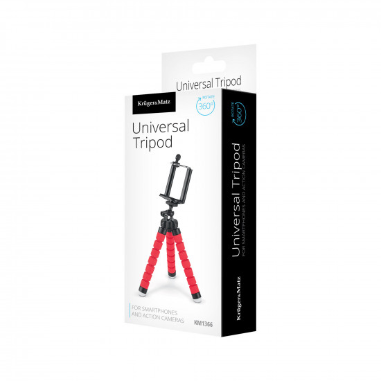 Τρίποδο κινητού τηλεφώνου/κάμερας Kruger&Matz κόκκινο