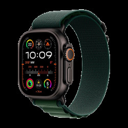 Watch Apple Watch Ultra 2 (2024) LTE 49mm Black Titanium Case with Alpine Loop M - Dark Green