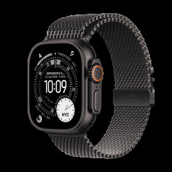 Watch Apple Watch Ultra 3 (2025) 5G 49mm Black Titanium Case with Black Titanium Milanese Loop M - Black