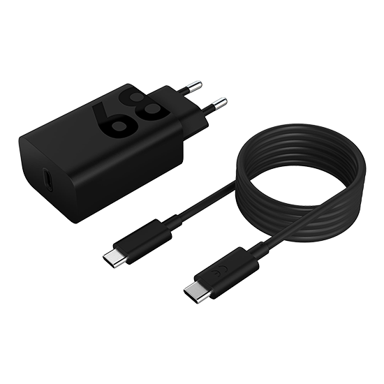 Lenovo 68W USB-C Adapter with Cable - Black