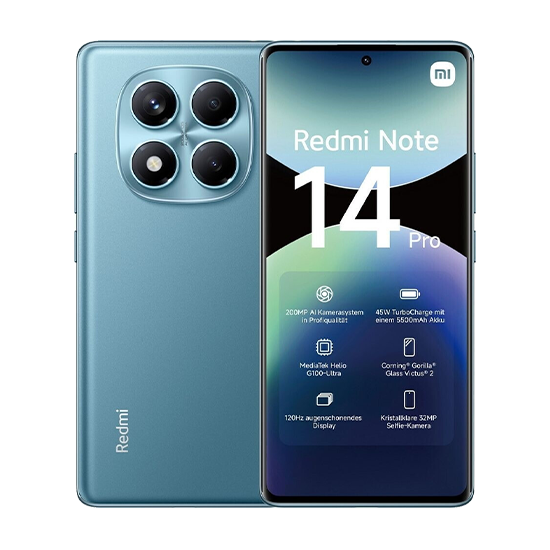 Xiaomi Redmi Note 14 Pro 4G Dual Sim 12GB RAM 512GB - Ocean Blue