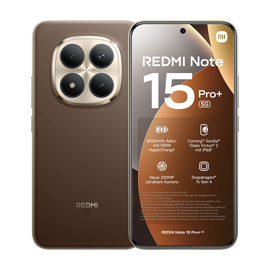 Xiaomi Redmi Note 15 Pro+ 5G 8GB RAM 256GB -  Brown DE