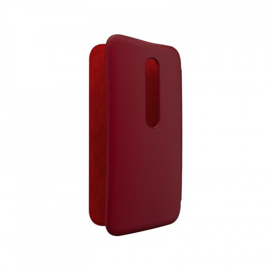 Moto G 3rd Gen  Flip Case - Crimson