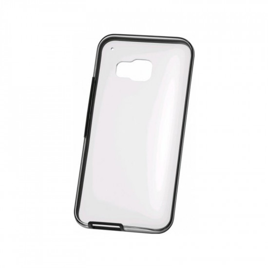 HTC M9 CLEAR CASE HARD SHELL BLACK HC C1153